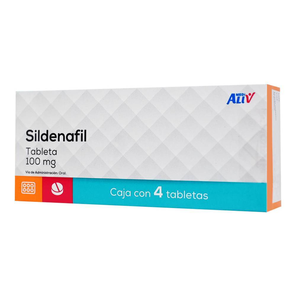 Medialiv sildenafil tabletas 100 mg (4 piezas)