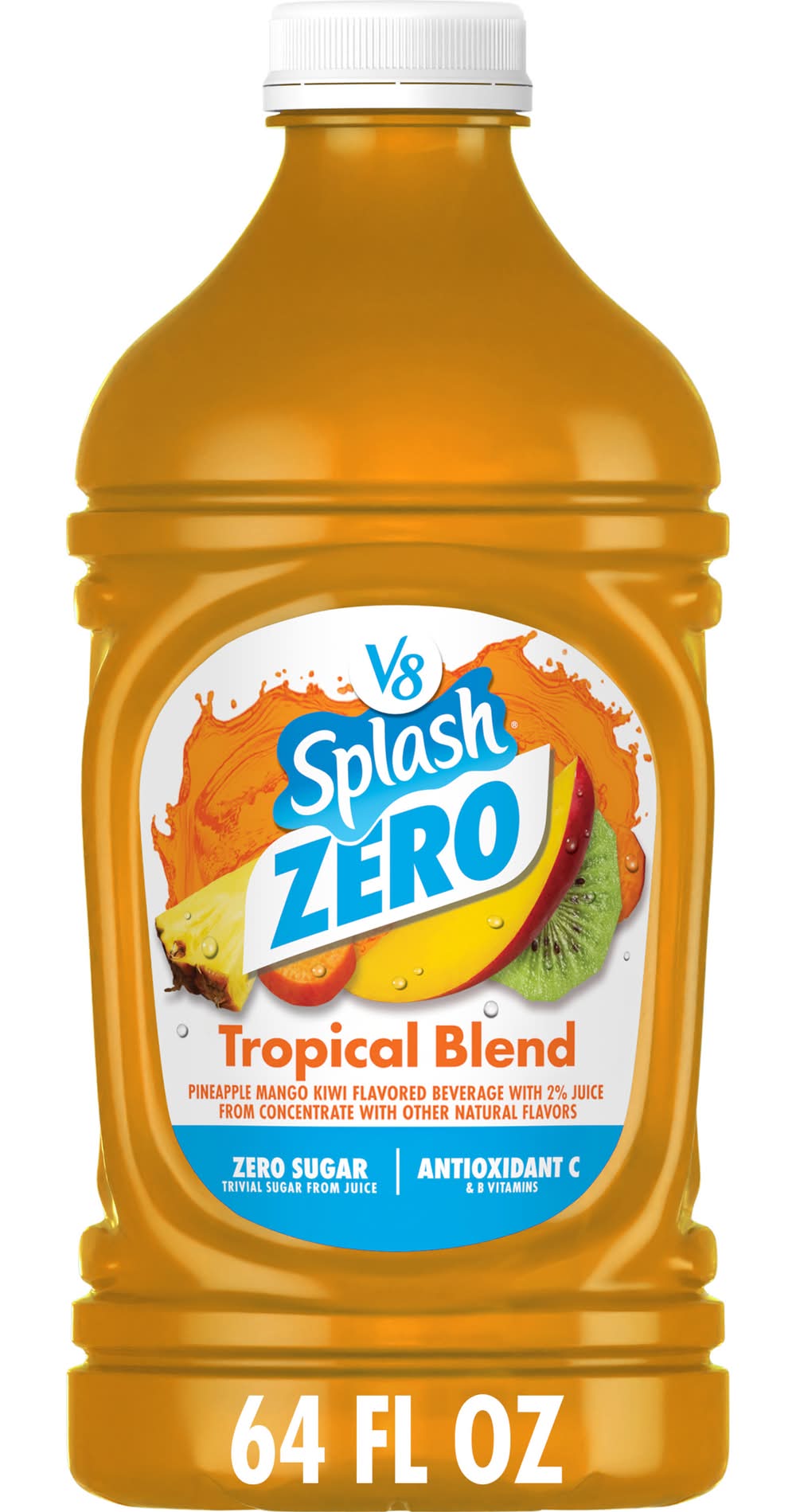 V8 Splash Zero Sugar Blend Juice, Tropical (1.9 L)