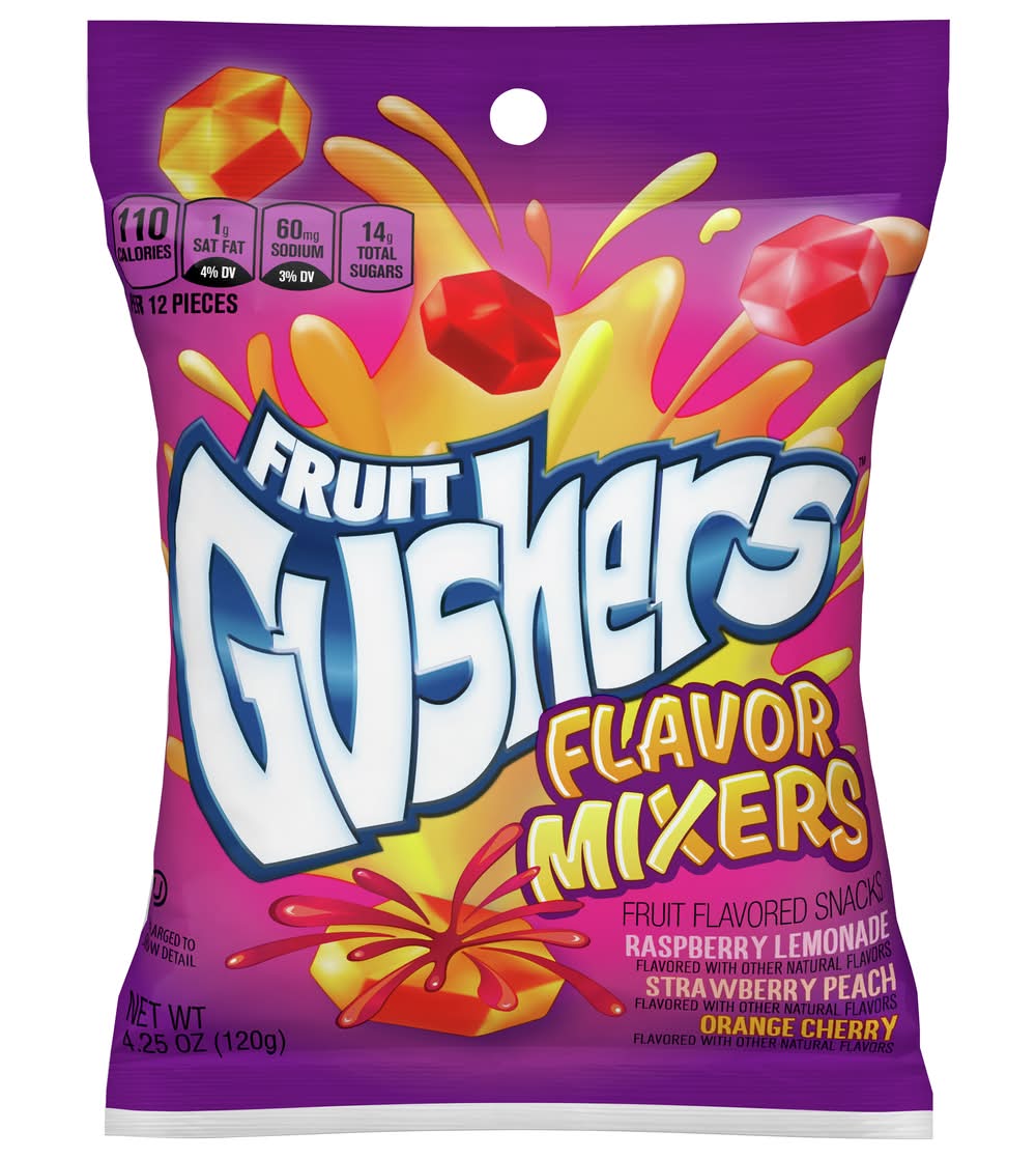 Gushers Flavor Mixers Snacks, Assorted (4.25 oz)