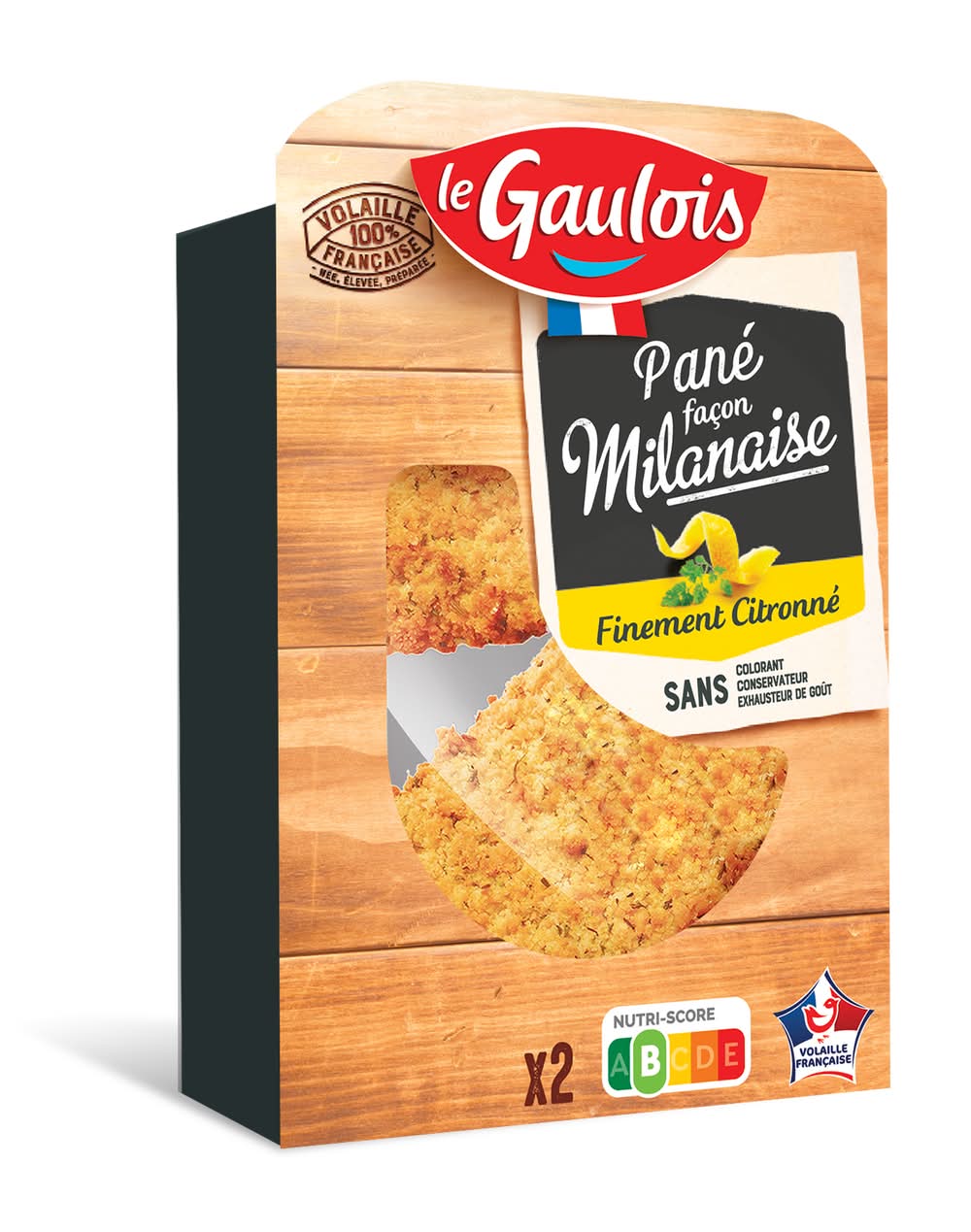 Le Gaulois - Pané façon milanaise/citronné la barquette (200g)
