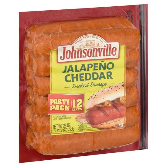 Johnsonville Party pack Jalapeno Cheddar Smoked Sausage (12 ct)