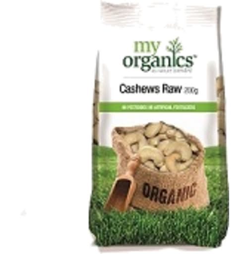 My Organics Raw Cashews (200g)