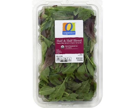 Order O Organics · Spring Mix and Baby Spinach Half & Half Blend (16 oz) food online from Safeway store, Butte on bringmethat.com