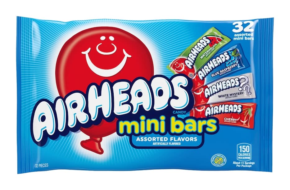 Airheads Mini Candy Bars, Assorted Flavors, 32-pc Pack.