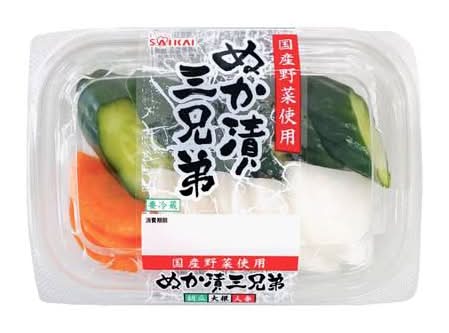 西海食品 ぬか漬け三兄弟 (95g)