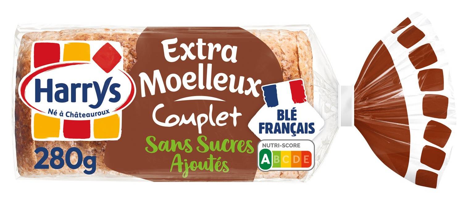 Harrys - Pain de mie extra moelleux complet (280g)