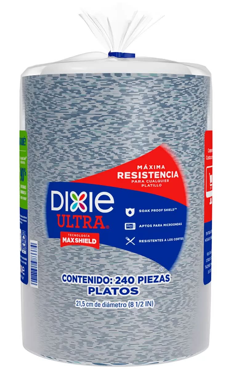 Dixie · Ultra platos de papel desechables de alta resistencia, 21.5 cm (240 un)