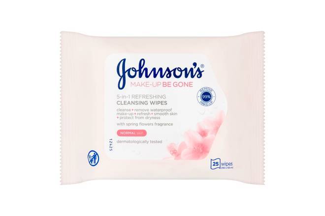J&J  Face Care Makeup Wipes 25pk