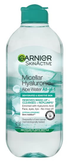 Garnier Micellar Hyaluronic Aloe Water Facial Cleanser For Dehydrated Skin (400ml)