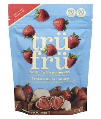 Trü frü fraises enrobées de chocolat blanc et au lait - white and milk chocolate covered strawberries