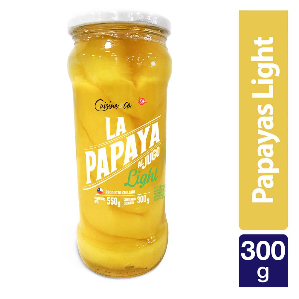 Cuisine & co nbe mp papaya light conserva (frasco 300 g)
