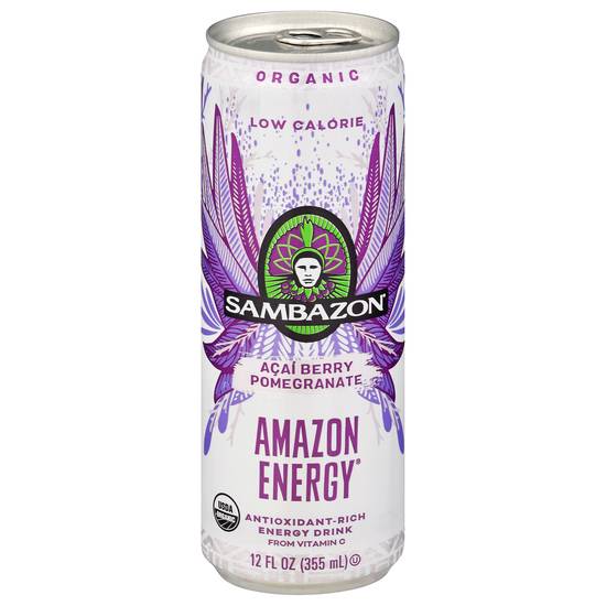 Sambazon Amazon Energy Low Calorie Acai Berry Pomegranate Drink (12 fl oz)