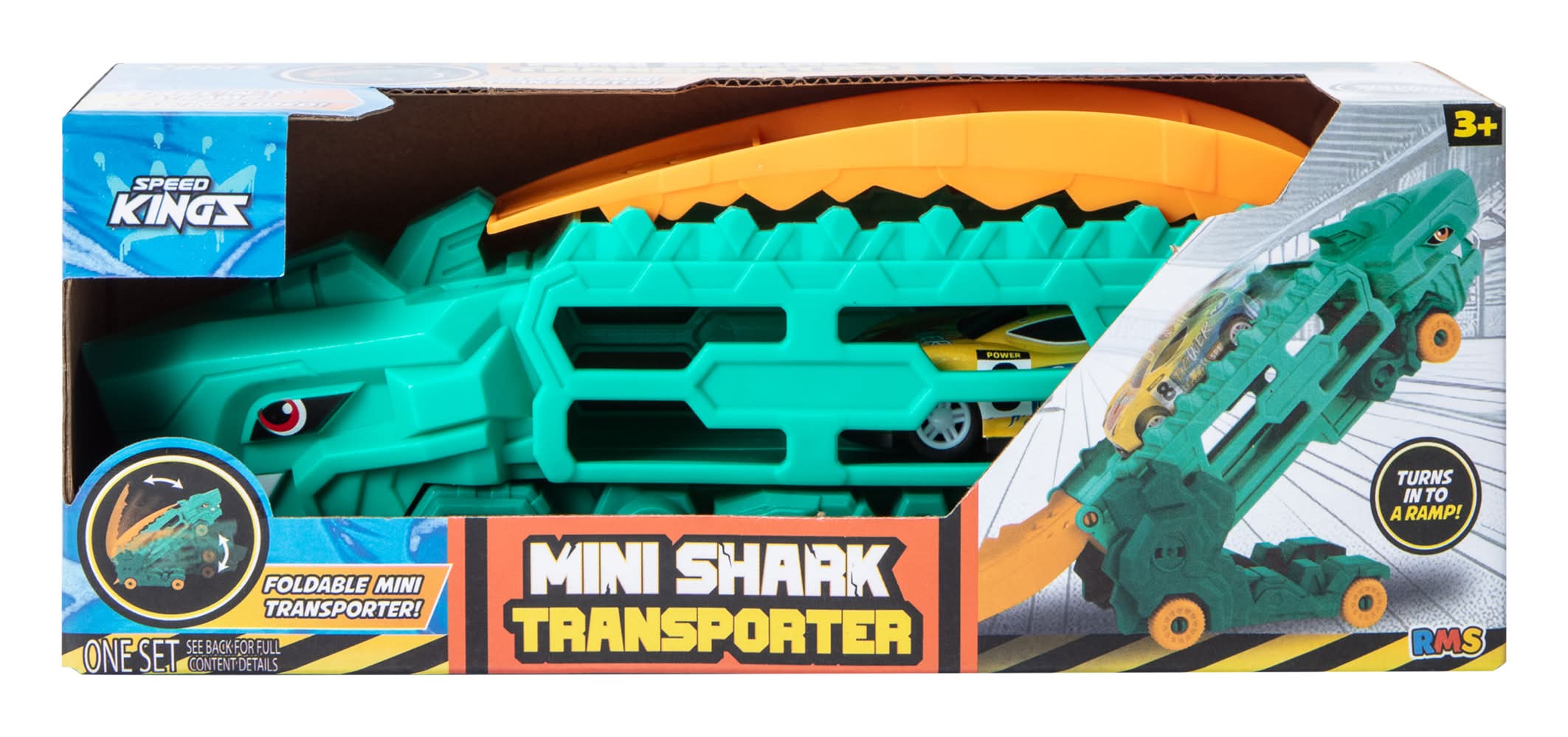 Mini Shark Transporter Toy Set Green