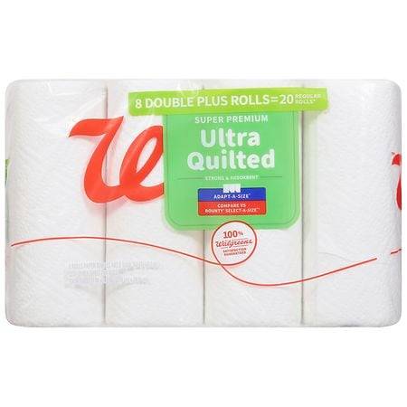 Walgreens Super Premium Ultra Quilted Paper Towels (11 in x 5.9 in)