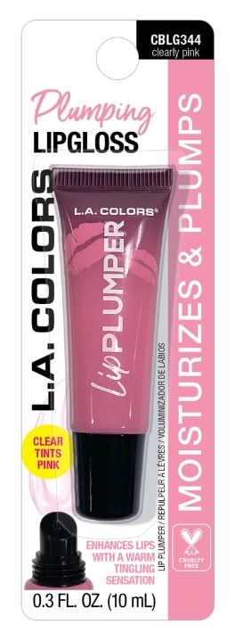 L.A. Colors Plumping Lip Gloss, Clearly Pink (0.3 fl oz)