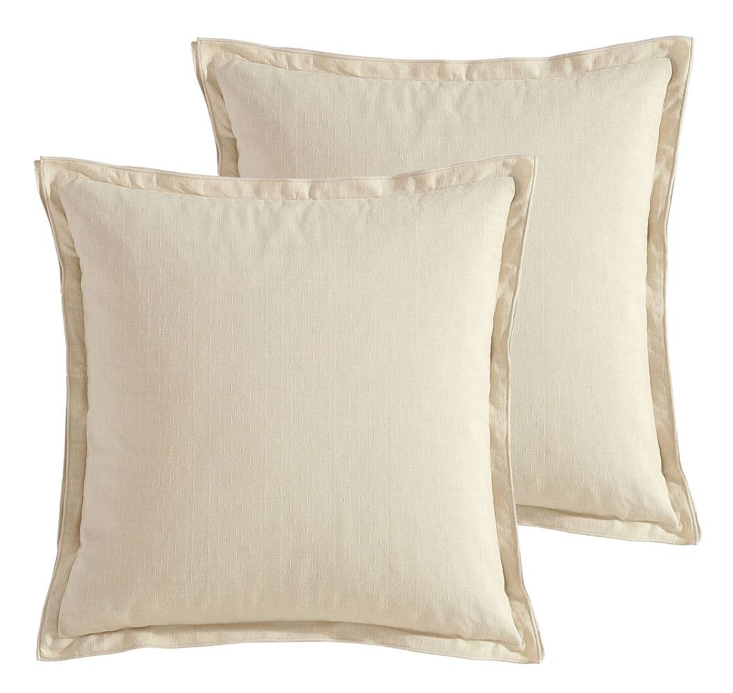 allen + roth 2-Piece 20-in x 20-in Beige Indoor Decorative Pillow | 1151392