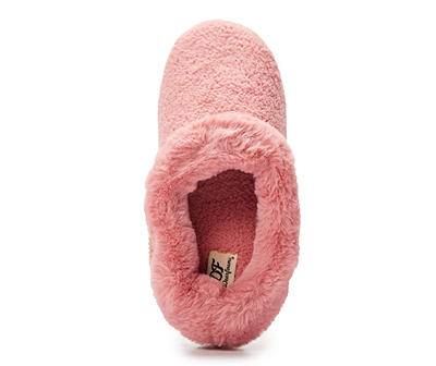 Women's M Rosewood Furry Clog Slipper