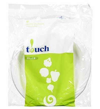Assiettes plastique 9" - 12 unités