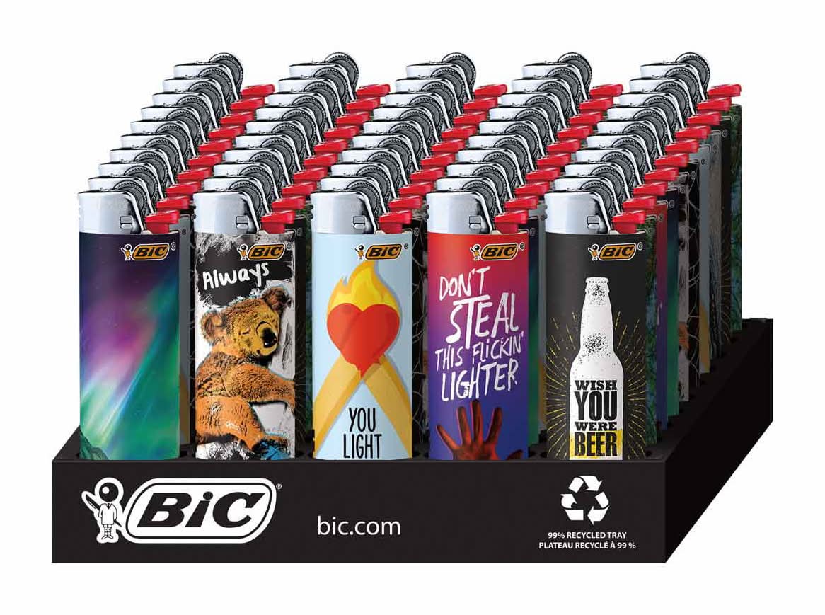 BiC Maxi Pocket Lighter Special Edition Favorites Collection Assorted Unique Lighter Designs