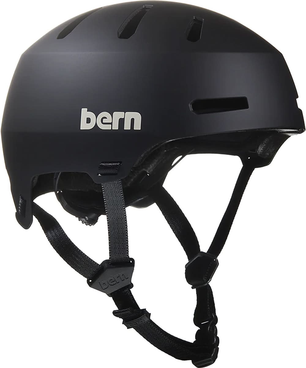 Bern Youth Macon 2.0 Jr. Bike Helmet (Matte Black, One Size)