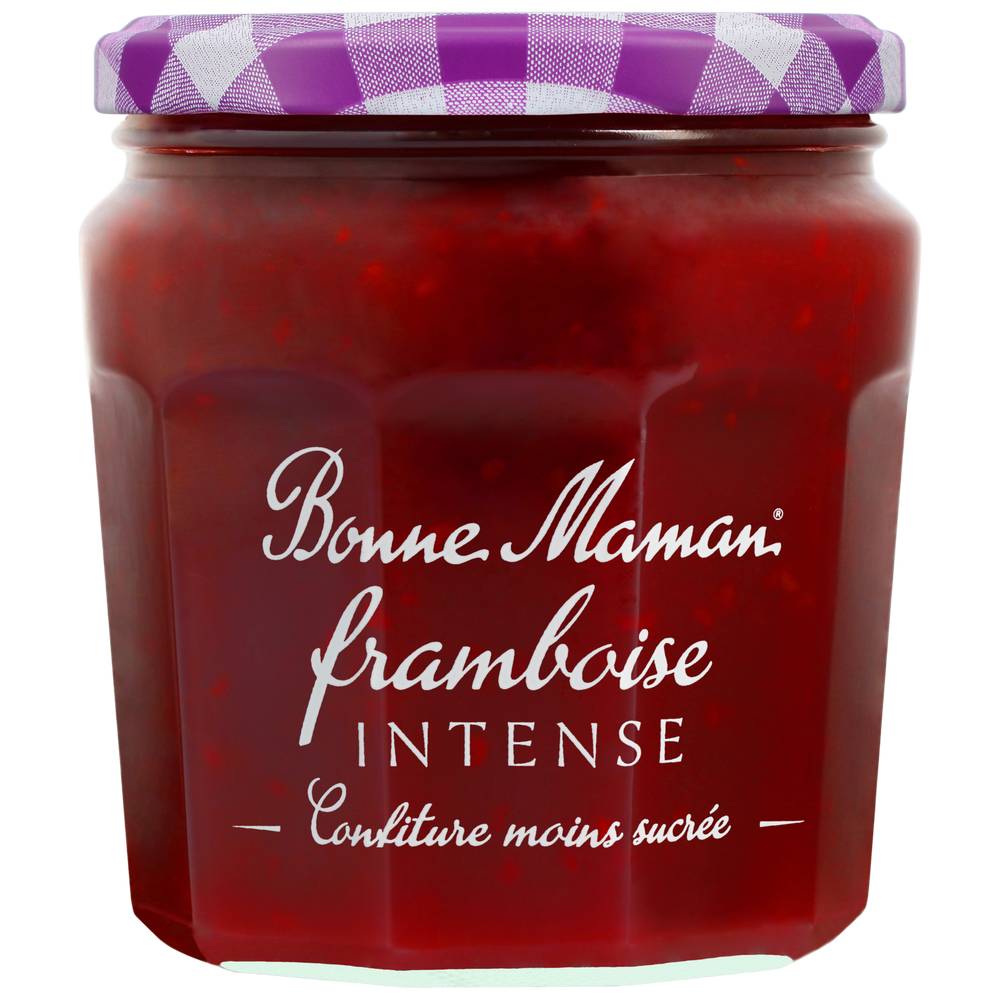 Bonne Maman - Confiture moins sucrée intense, framboise (335g)