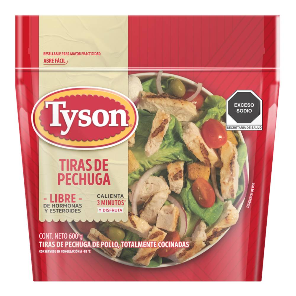 Tyson tiras de pechuga de pollo (doypack 600 g)