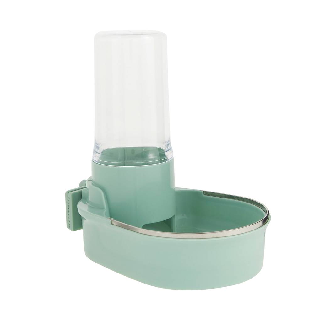 Full Cheeks Petgravity Water Dish, Light Green (16 fl oz)