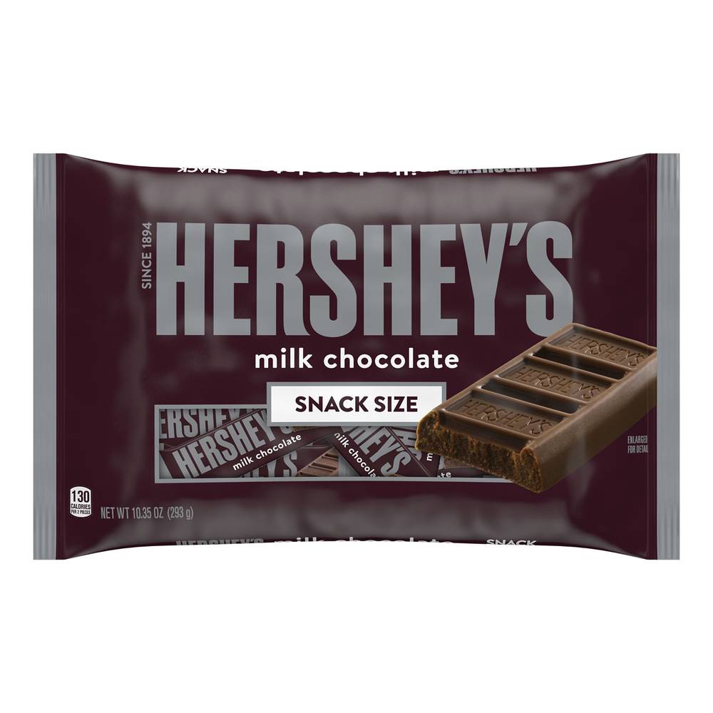 Hershey's Snack Size Candy Bar, Milk Chocolate (10.35 oz)