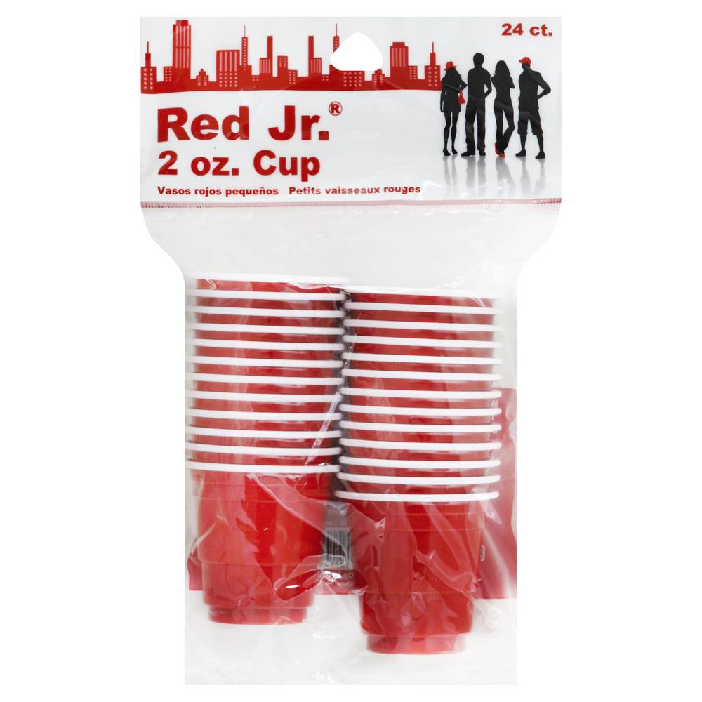 Red Jr. Red Shot Glasses (24 ct)