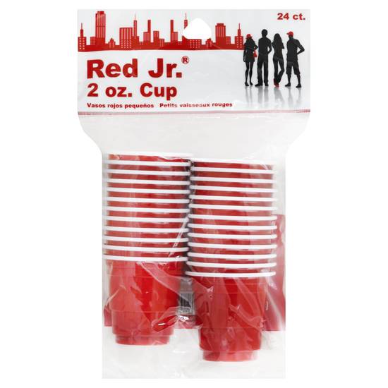 Red Jr. Red Shot Glasses (24 ct)