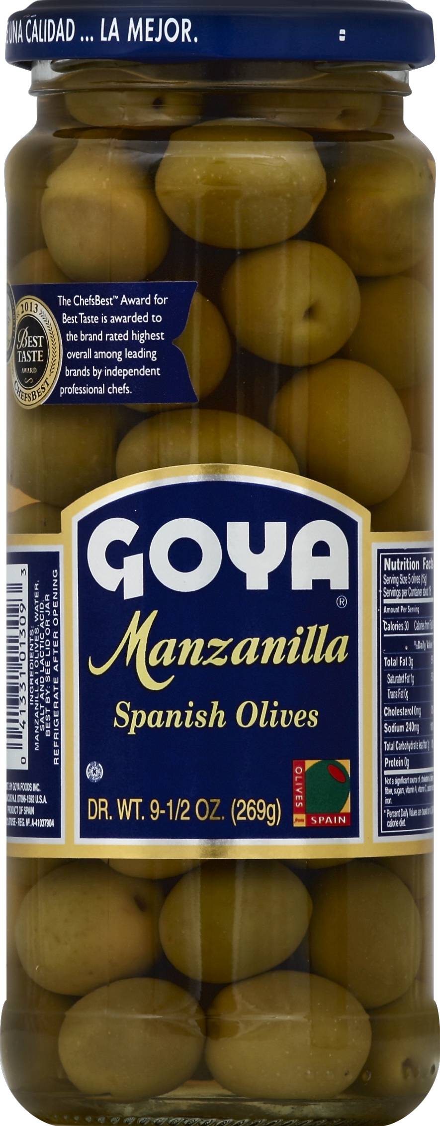 Goya Manzanilla Spanish Olives (9.5 oz)