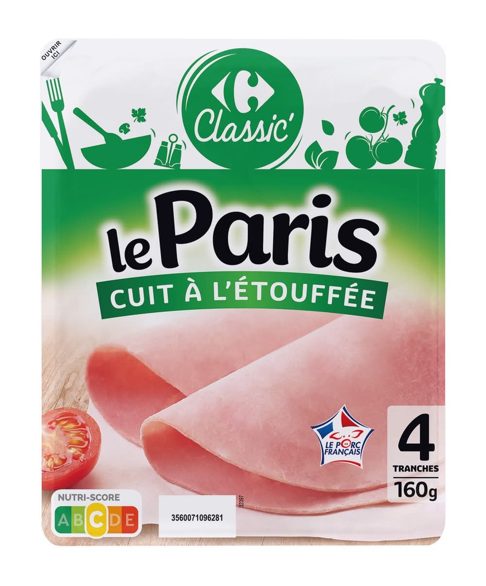 Carrefour Classic' - Jambon de paris cuit à l'étouffée (4)