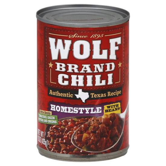 Wolf Homestyle Brand Chili With Beans (15 oz)