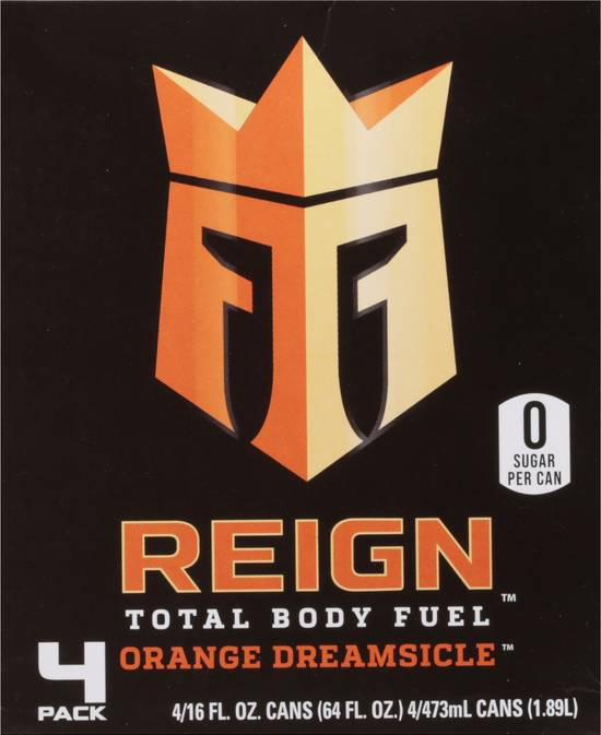 Reign Orange Dreamsicle Energy Drinks (4 ct, 16 fl oz)