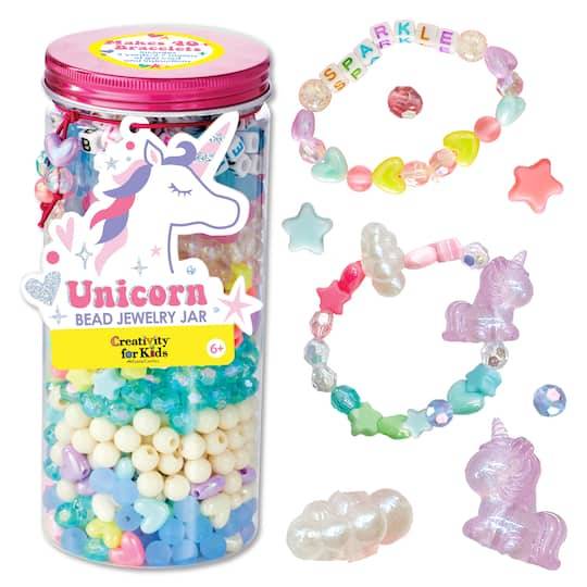 Creativity For Kids Unicorn Bead Jewelry Jar