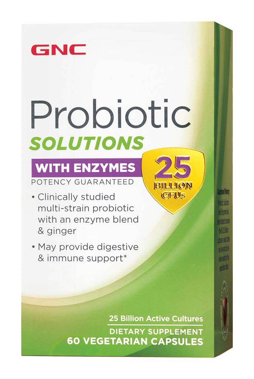 GNC Probiotic Solutions With Enzyme Capsules (60 ct)