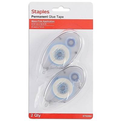 Staples Permanent Glue Tape (2 ct)