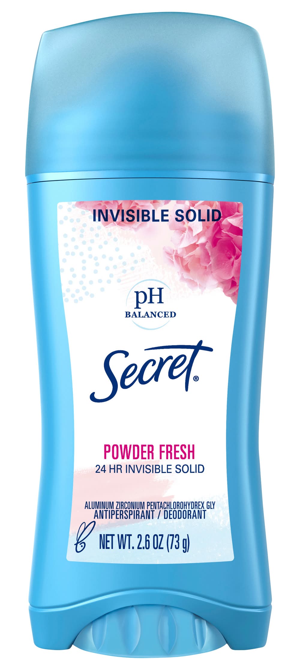 Secret Invisible Solid Ph Balanced Antiperspirant, Powder Fresh (2.6 oz)