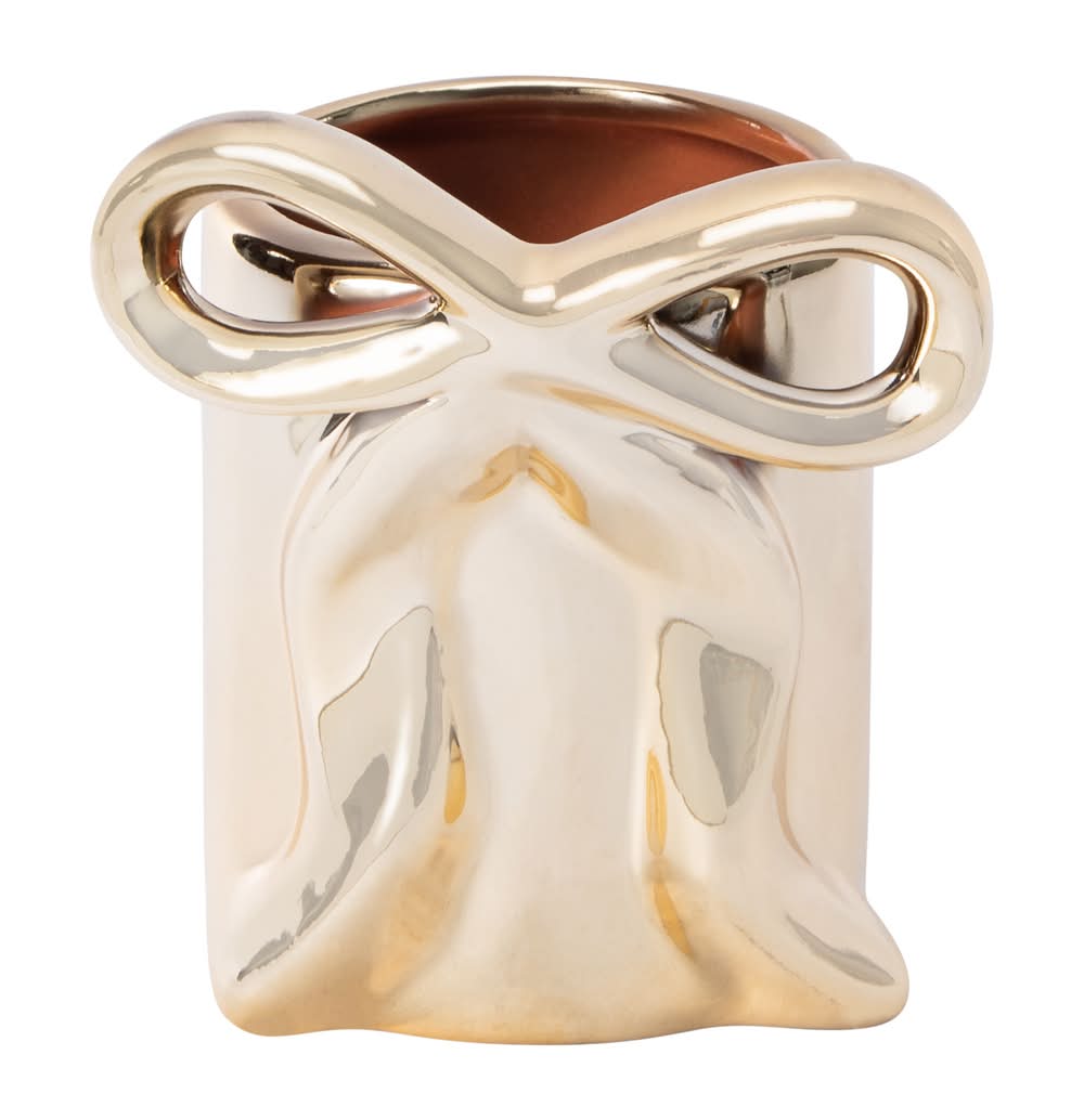 Novelty Pen Holder Gold Bow