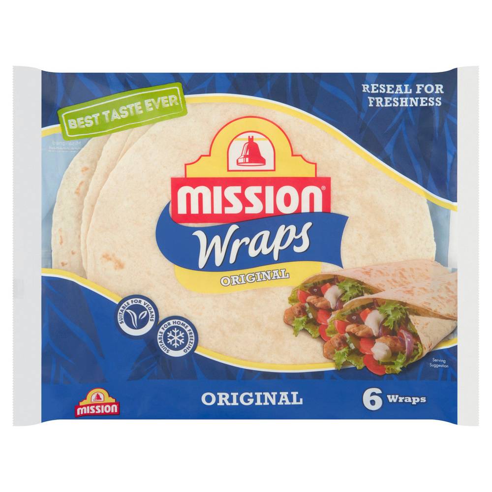 Mission Deli Wrap Plain x6