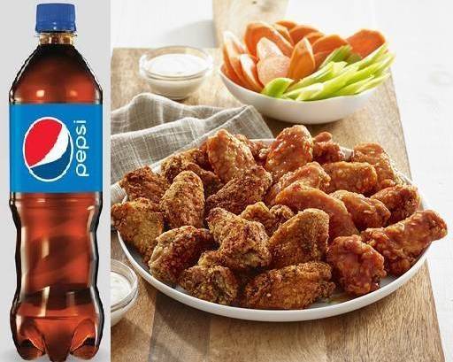 LTO - 1 pound wings with Bottle Drink