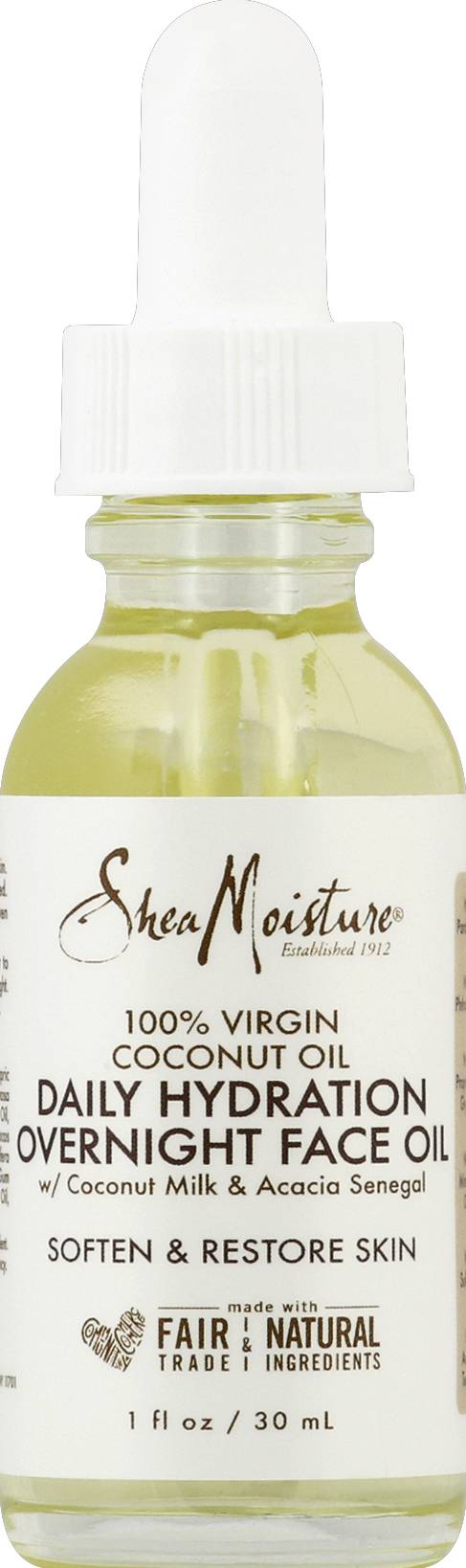 Shea Moisture Virgin Coconut Oil Daily Hydration Overnight Face Oil