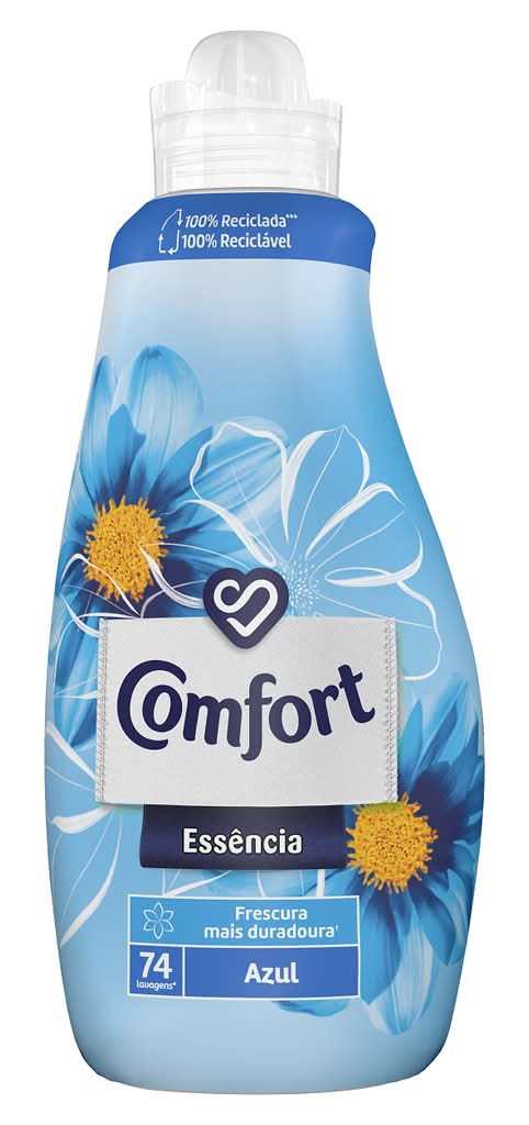 Comfort - Amaciador concentrado essência azul, 74 doses