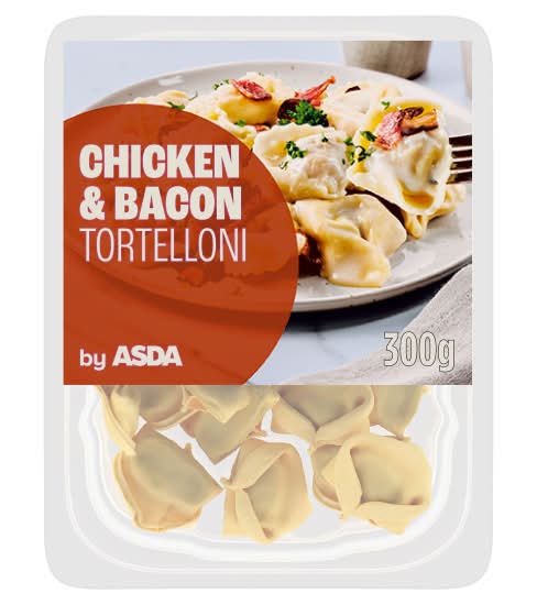 ASDA Chicken & Bacon Tortelloni Pasta (300g)