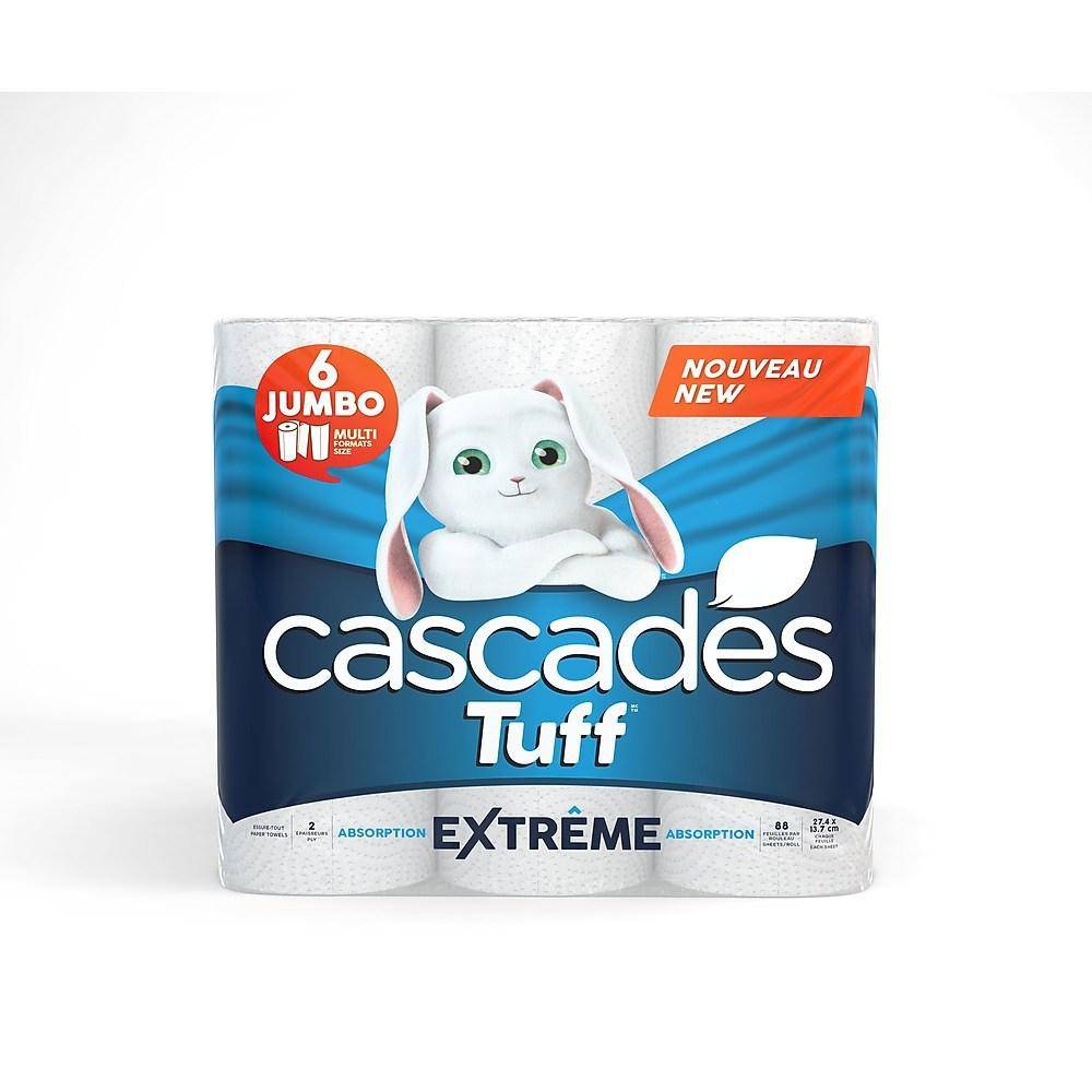 Cascades  essuie-tout (6 un) - tuff extreme paper towel jumbo (6 rolls)