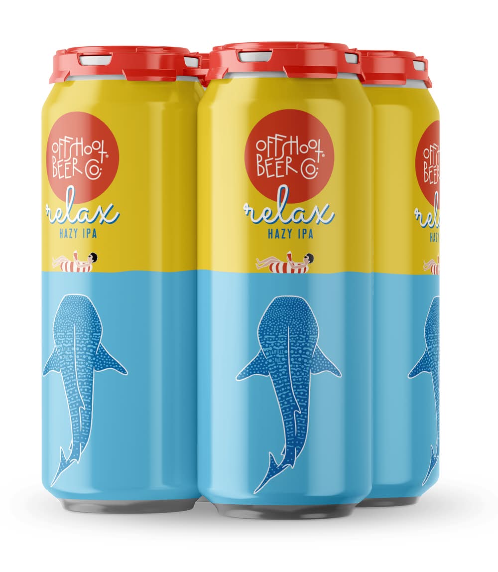 Offshoot Beer Co. Relax Hazy Ipa Beer (4 x 16 fl oz)