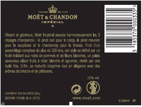 Moët & Chandon - Impérial brut champagne (75cl)
