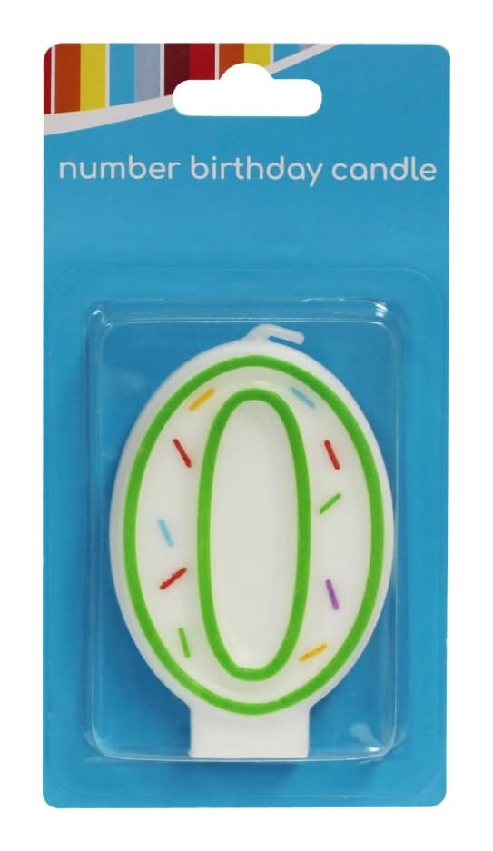 0 Number Birthday Candle