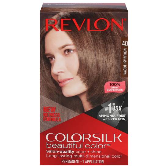 Revlon Colorsilk Beautiful Color Medium Ash Brown 40