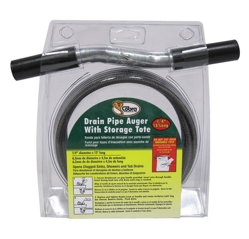 Cobra 15 Ft. L Drain Pipe Auger